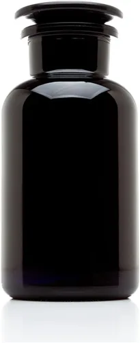 Vista 12 de Infinity Jars 50 ml (1.69 fl oz) Tarro de vidrio negro con bloqueo ultravioleta, hermético, a prueba de olores, recargable, para hierbas, especias