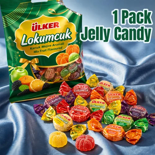 Vista 9 de Fruit Slices Jelly Candy - Bolsa de 12.3 onzas envueltas individualmente