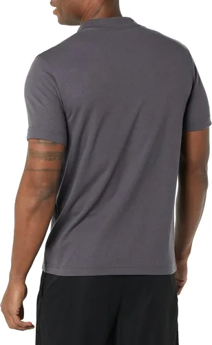 Vista 2 de Tienda Essentials Camisa Performance Soft Tech de manga corta con cremallera corta para hombre