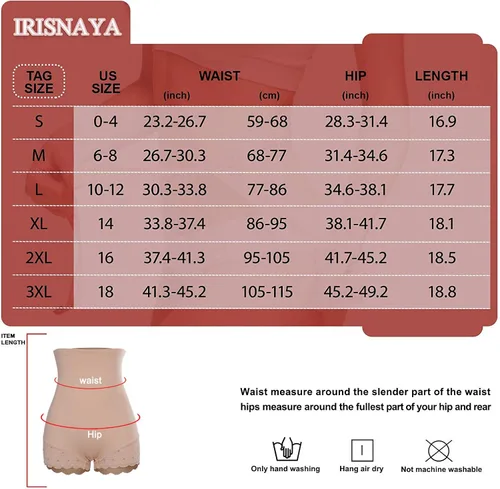 Vista 7 de Irisnaya Entrenador de cintura para las mujeres Butt Lifter Shapewear Control de la barriga Panty cintura alta Shaper Cortos de adelgazamiento Faja