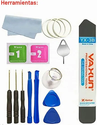 Vista 6 de Carcasa trasera de vidrio para Samsung Galaxy S23 Ultra 5G, con cintas preinstaladas (no apto para S23 / S23+ Plus) (crema)