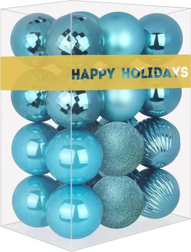 Vista 9 de Esferas pequeñas de bronce de 1.6 pulgadas para decoración del árbol de Navidad, adornos inastillables para cumpleaños, Halloween, vacaciones, boda