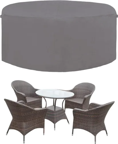 Vista 18 de Easy-Going Funda resistente 600D para muebles de patio, juego de mesa y silla rectangular al aire libre, funda impermeable para exteriores