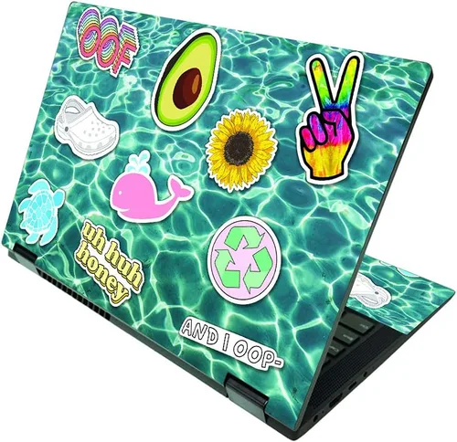 Vista 25 de MightySkins Skin compatible con Lenovo IdeaPad Flex 5 2 en 1 de 15 pulgadas (2021) - Humo brillante Funda protectora de vinilo duradera y única