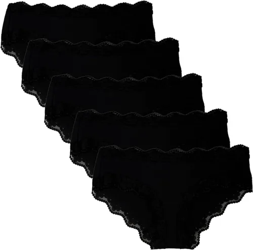 Vista 2 de LYYTHAVON bragas de algodón transpirables, ropa interior para mujeres, 5unidades