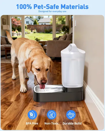 Vista 5 de Filtros de Repuesto para Dispensador de Agua para Perros, Paquete de 4 Filtros de Tazón de Agua por Gravedad para Mascotas Compatible
