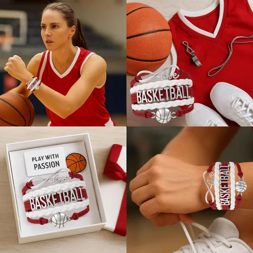 Vista 28 de Infinity Collection - Pulsera de baloncesto de regalo para equipos y jugadores