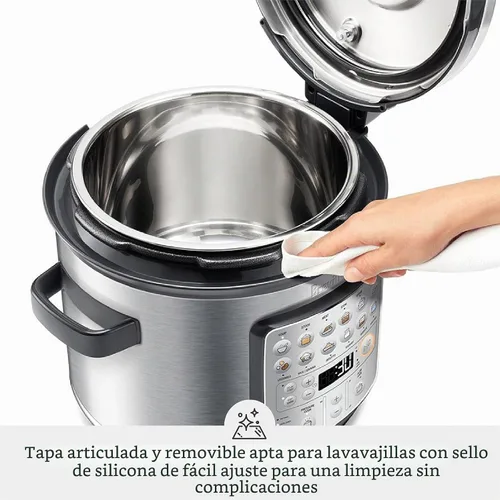 Vista 6 de Breville Fast Slow Go Olla de Presión Lenta BPR680BSS, Acero Inoxidable Cepillado