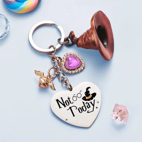 Vista 3 de Peachrino Amantes de la lectura Regalo Fan of fictionFans Llaveros Magia Regalo Para Mujeres Hija Adolescente Niñas Mercancía Corazón Llaveros