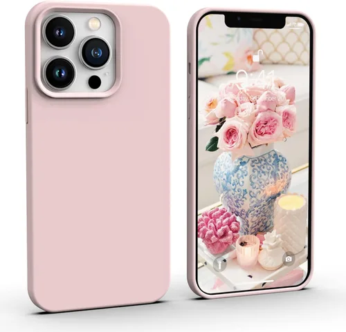 Vista 8 de IceSword Funda compatible con iPhone 13 Pro de 6.1 pies, funda delgada de silicona líquida a prueba de golpes, suave antiarañazos, bonita protección