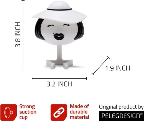 Vista 6 de Peleg Design Mrs. Sponge - Soporte de esponja de cocina – Soporte de esponja de plástico para fregadero de cocina, seca todo tipo de esponjas