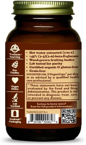 Vista 3 de HEALTHFORCE SUPERFOODS Cola de pavo - Cápsulas - 90 Cápsulas Veganas