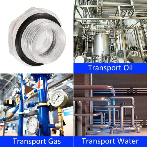 Vista 2 de M METERXITY Mirilla de plástico para nivel de aceite con junta tórica, accesorios para compresor de aire, comprueba el nivel de aceite de la bomba
