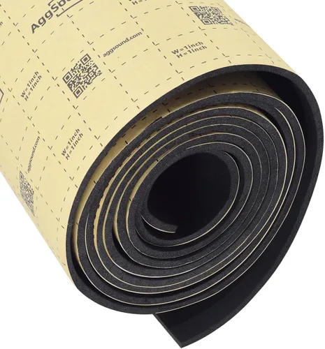 Vista 12 de Alfombrilla de amortiguación de sonido de 1 pulgada (25 mm) con 6.54 pies cuadrados, espuma de célula cerrada para amortiguación de sonido