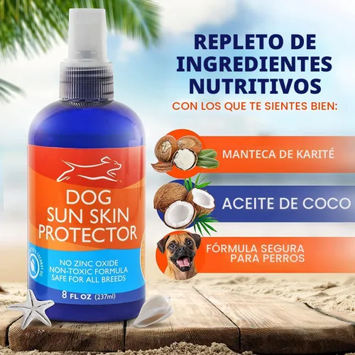 Vista 7 de Spray protector solar para perros, sin óxido de zinc, seguro para la piel y el pelaje, para todas las razas, 8 onzas Sun Protection Made Easy