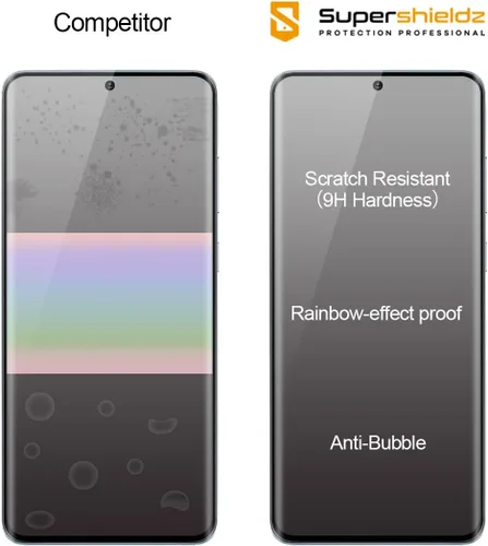 Vista 3 de Supershieldz Protector de pantalla de vidrio templado diseñado para Samsung Galaxy S20 5G / Galaxy S20 5G UW con (bandeja de fácil instalación)