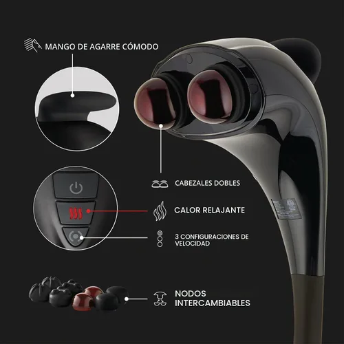 Vista 3 de HoMedics Masajeador de doble nodo Twin Percussion Pro con calor
