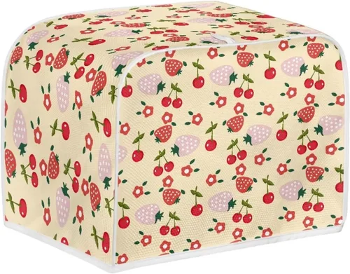 Vista 26 de doginthehole Cubierta para tostadora de libélula para cocina, fundas de electrodomésticos pequeños, estilo bohemio, para microondas, tostadora