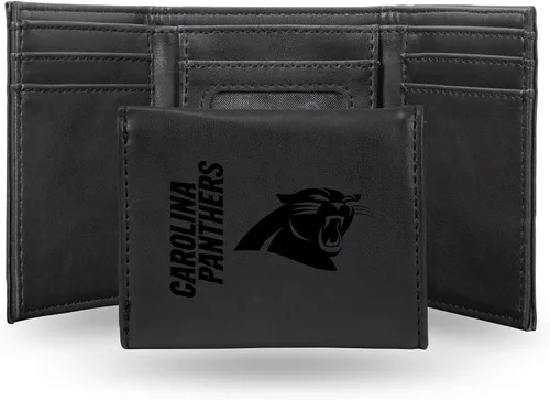 Vista 17 de Rico Industries Billetera marrón con grabado láser de la NFL, Baltimore Ravens, Trifold