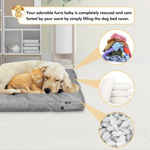 Vista 6 de Funda de cama de perro lavable con cremallera