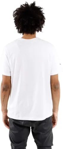 Vista 3 de PUMA Hombres BMW MMS Ess Logo Crew Cuello Manga Corta Atlético Tops Casual - Blanco