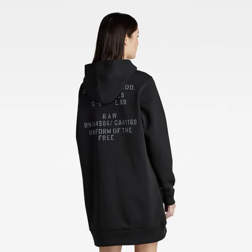 Vista 3 de G-STAR RAW womens Graphic Loose Fit Hooded Sweatshirt Dress