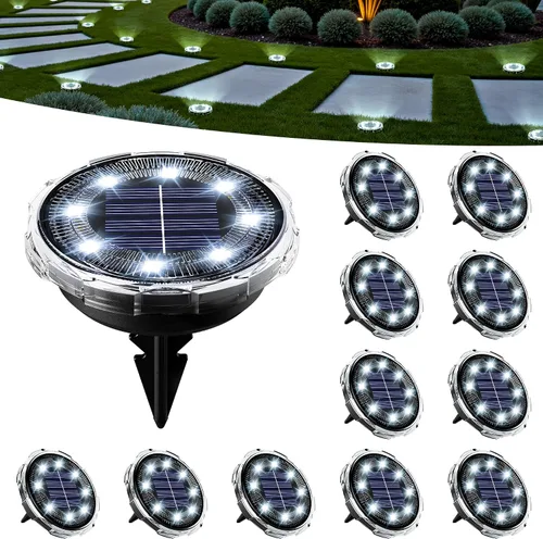 Vista 10 de SOLPEX Luces solares navideñas para exteriores, paquete de 10 unidades que Cambio