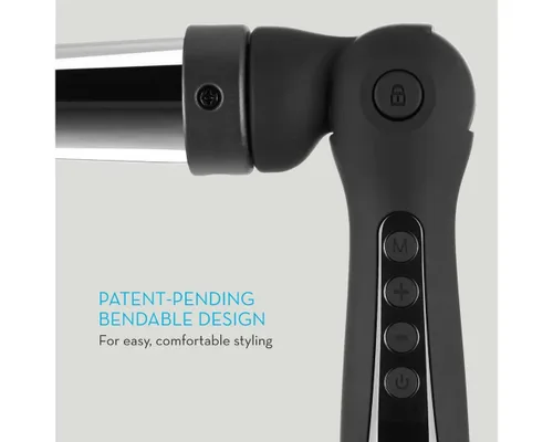 Vista 2 de Neuro by Paul Mitchell - Rizador de titanio flexible en ángulo, tecnología ajustable pendiente de patente, crea ondas de playa + rizos de aspecto