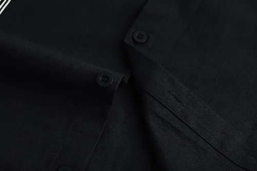 Vista 5 de Eymitory Camisas de guayabera cubana para hombre, de algodón, ajuste relajado, de lino, manga corta, camisa de playa, con botones