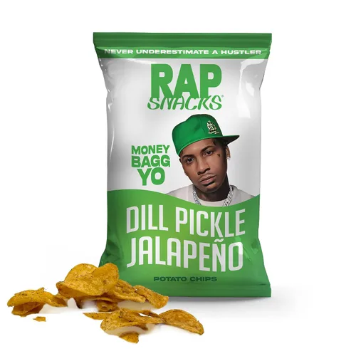 Vista 17 de Rap Snacks Lil Baby - Queso cheddar + papas fritas de crema agria, bolsas de 2.5 onzas, paquete de 6