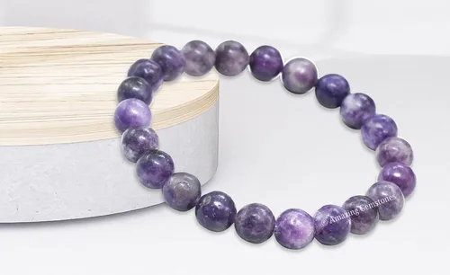 Vista 269 de Amazing Gemstone Crystal Bracelet for Women Men's Gifts - Protection Healing Crystal Bracelet - 8mm Gemstone Beaded Stretchable Bracelet Pulseras