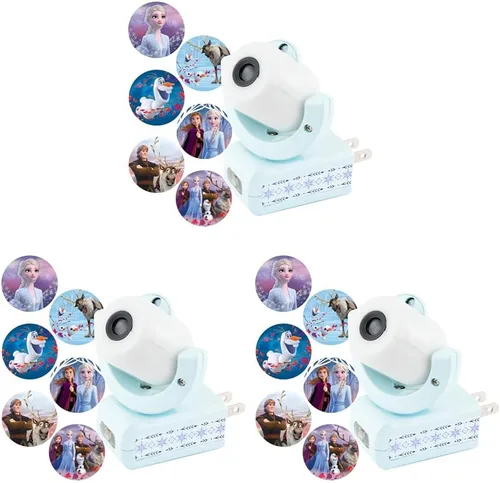Vista 9 de Projectables Disney Wish Luz Nocturna LED Enchufable con Proyector de Anochecer a Amanecer Ideal para Niños Niñas Bebés Habitación del Bebé Sala