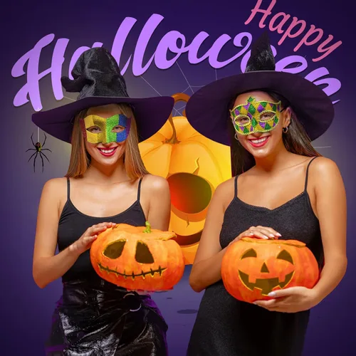 Vista 2 de Coddsmz Máscara veneciana para fiesta de máscaras, accesorio para disfraz de Halloween y Mardi Gras