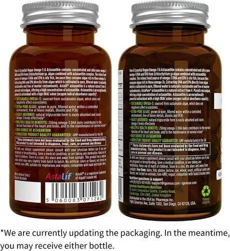 Vista 7 de Polvo de proteína de péptido de colágeno vegano puro y esencial y paquete vegano de Omega 3, fórmula completa para estimular el colágeno y aceite