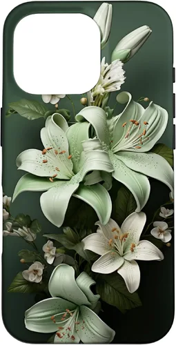 Vista 19 de Funda para iPhone 12 mini Sage green Wildflower Aesthetic Flower