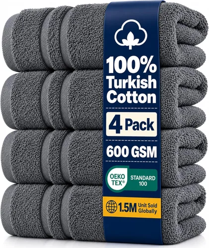 Vista 83 de Hawmam Linen - Juego de toallas de algodón turco original prémium, calidad de hotel para máxima suavidad y absorción, para cara, manos, cocina