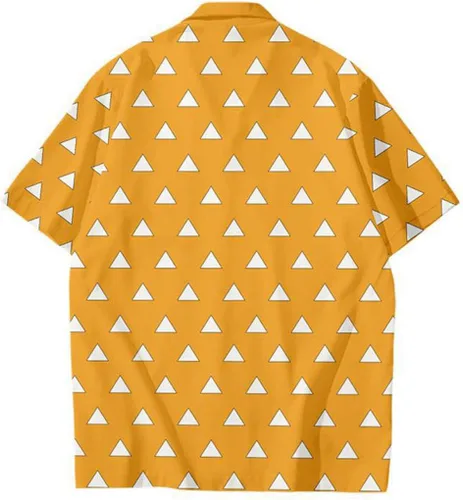 Vista 2 de Camiseta Kamado Nezuko Tanjirou Agatsuma Zenitsu Tomioka Giyuu para hombre, camiseta de anime impresa en 3D