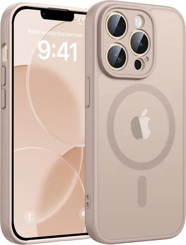 Vista 9 de FNTCASE - Funda para iPhone 16 Pro: magnética, mate, translúcida, de grado militar, protectora contra caídas, resistente, fina, duradera y a prueba
