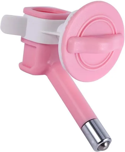 Vista 9 de Dispensador de agua para mascotas, alimentador automático para perros y gatos, fuente sin goteo, cabezal de botella, boquilla colgante antifugas