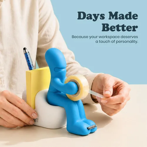 Vista 7 de Dispensador de cinta adhesiva The Butt – Regalos divertidos para hombres – Cosas raras, accesorios de escritorio para hombres – Novedad y divertidos