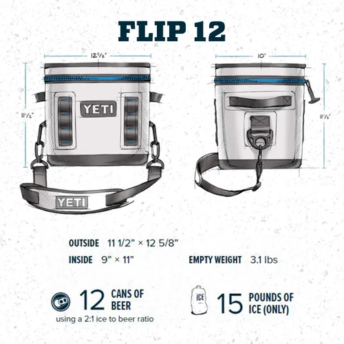 Vista 4 de YETI Hopper Flip 12 - Enfriador portátil Carbón
