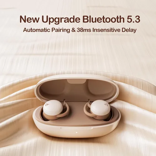 Vista 4 de Auriculares inalámbricos invisibles Bluetooth pequeños para dormir de lado Bluetooth 5.3 Auriculares inalámbricos pequeños para dormir auriculares