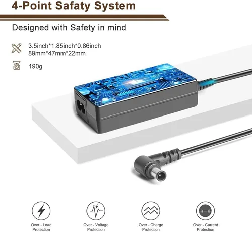 Vista 6 de TAIFU Adaptador de CA de 14 V para Samsung U28E590D 28 pulgadas 4K UHD LCD Monitor LU28E590DS/ZA U28E570D LU28E570DS/ZA S27D590CS C27A550U S27D390H