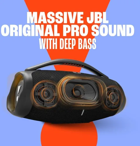 Vista 4 de JBL Boombox 3 - Altavoz inalámbrico portátil con Wi-Fi (renovado)