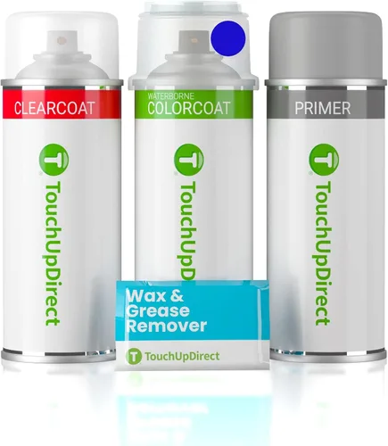 Vista 254 de TouchUpDirect RBG Azul Ártico Metálico Compatible con Pintura de Retoque Exact Match para Nissan, Kit Esencial en Aerosol
