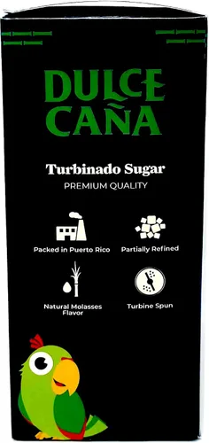 Vista 4 de Dulce Cana Organic, paquetes de azúcar turbinado sin OMG, 130