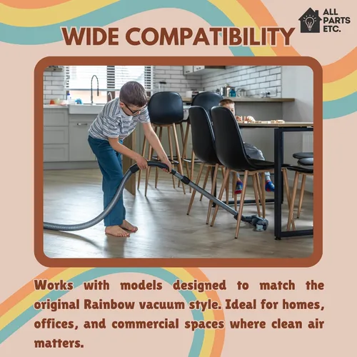 Vista 5 de Manguera de vacío para aspiradoras arcoíris compatible con accesorios de aspiradoras arcoíris de las series D2, D3, D4C y SE, piezas de repuesto