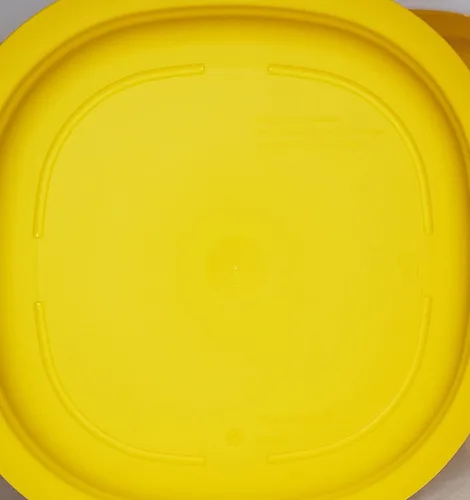 Vista 3 de Birsppy ANGIEHAIE Platos de almuerzo para microondas de 9.5 pulgadas, color amarillo