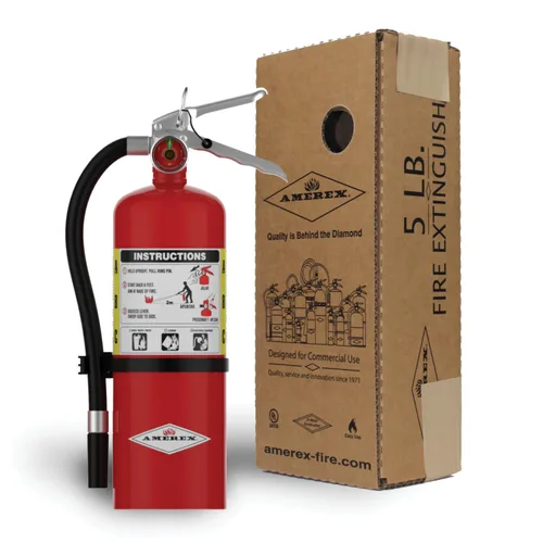 Vista 7 de Extintor químico seco Amerex B402, 5 libras, clase A, B, C, con soporte para pared UL-clasificado 3-A: 40-B:C recargable ABC extintor químico seco