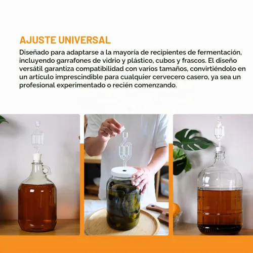 Vista 6 de Compartimento hermético doble burbuja y tapón de bombona (paquete de 2).